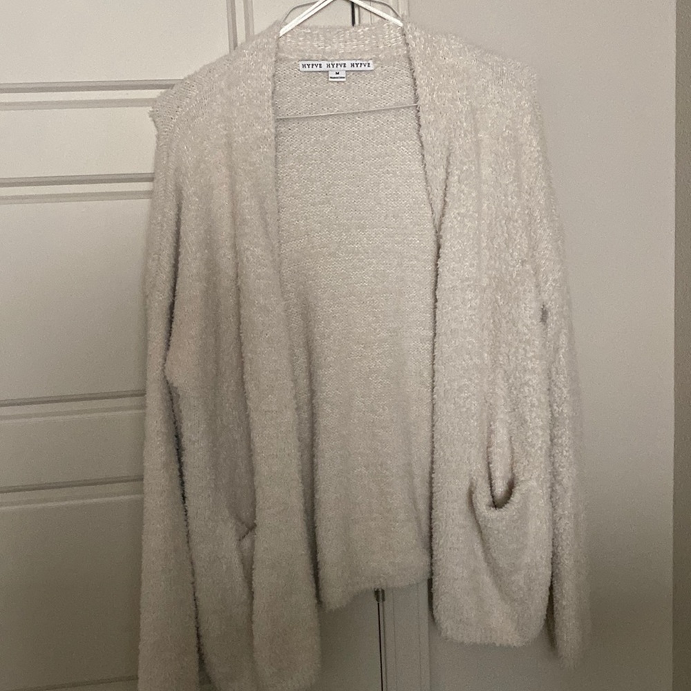 Cream chenille sweater